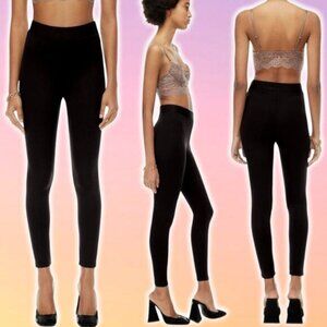 NWT TEN BY BABATON Aritzia Scene High-Waisted Ribbed Leggings Sz XS Black